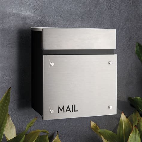 wall mounted stainless steel letter boxes|stainless steel letterbox screwfix.